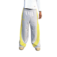 thumbnail image 3 of Pantalones de chándal de pierna recta con estampado de letras a rayas estilo retro hip-hop de Harajuku, pantalones de chándal deportivos informales con personalidad urbana americana para correr, 3 of 4