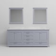 thumbnail image 3 of Functional Bathroom Solution - Dark Grey Double Vanity with Ample Storage and 30 - inch Mirrors, 3 of 6