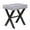 Dark Gray-Linen, variant on Dycanpo Vanity Stool with Metal X Legs, Small Ottomans or Footstools for Makeup Room, Linen-Sand