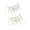 Silvery White, variant on 2Pcs Sparkly Rhinestones Metal Chain with Fringes for Wine Bottle Veil Party Decorations
