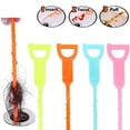 thumbnail image 4 of wouwaft 4pcs Bathroom Hair Sewer Cleaning Brush Kitchen Sink Tub Cleaning Toilet Kitchen Pipe Tools Dredge Snake Tools Hook Brush T5G6, 4 of 9