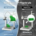 thumbnail image 2 of 3D Printing Filament Basic PLA Filament 1.75mm 300mm/s 1kg Cardboard Spool Dimensional Accuracy +/- 0.03 mm Fit Most 3D FDM Printer, Green, 2 of 7
