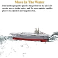 thumbnail image 2 of Toy Carrier Ship, barco eléctrico, juguete de baño, modelo de portaaviones, juguete acuático, barco militar, 2 of 4