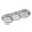 Silver-3, variant on Stainless Steel Dipping Sauce Dishes 1/2/3/4 Compartment Appetizer Serving Trays - Snack Dishes for Soy Sauce Ketchup Seasoning - For Home Party Restaurant Travel