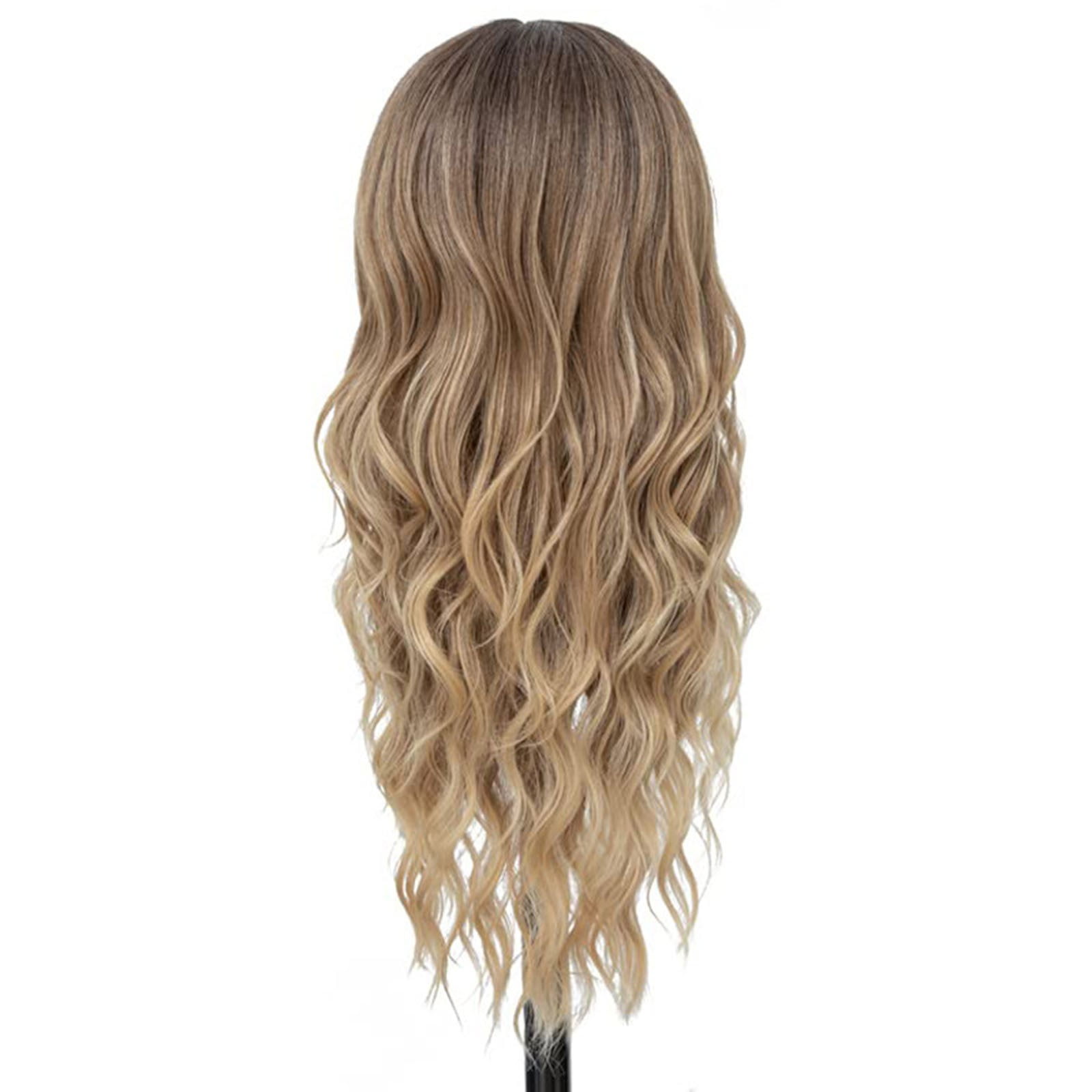 Caeoweyjj Lace Front Real Hair Wigs for Women Human Curly Hair Wigs for Women Long Hair Wigs for Women 28 Dark Hair Wig Light Synthetic Lace Front Wig Long Blonde Wavy Wig For Women Middle Part Curly