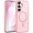 Pink, variant on Starshop Galaxy S26 FE Case, Compatible with Magnetic Charging Slim Fit Clear Case With Screen - Pink