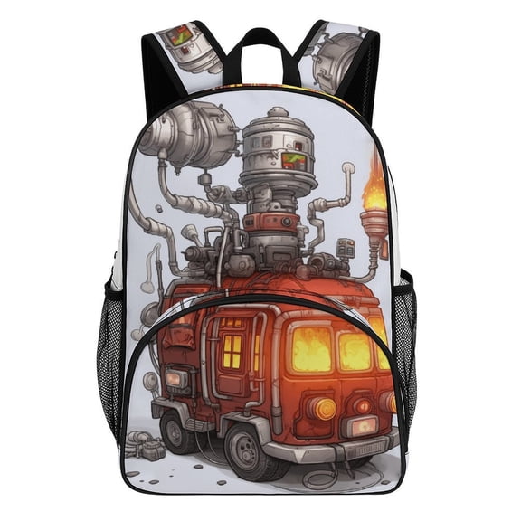 Steampunk RV Fiery Engine Backpacks for Backpack for Bookbag