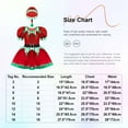 thumbnail image 7 of iiniim Girls Christmas Elf Costume Puff Sleeve Dancewear Sequined Tutu Dress with Hat Set Red 16, 7 of 7