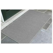 CintBllTer-280570035 WaterHog Fashion Mat | -Grade Entrance Mat with Fabric Border – Indoor/Outdoor, Quick Drying, Stain Resistant Door Mat (Medium Grey, 3' x 5')