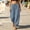 Navy boho palazzo pants a1, variant on BRELIL Women's Harem Pants Elastic Waist Casual Loose Lounge Pants Solid Boho Palazzo Trousers Long Loungewear Vacation Outfits, Navy L
