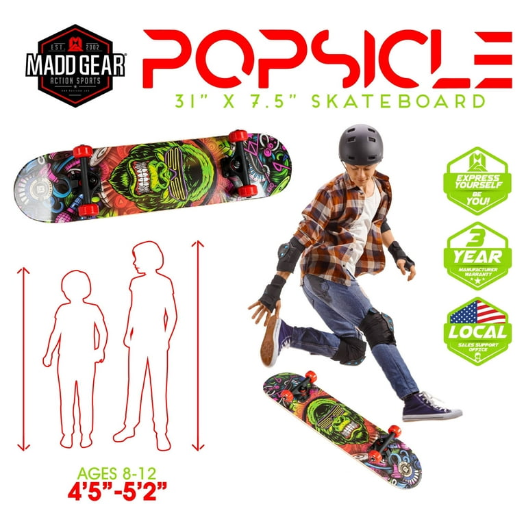 Madd Gear 31 x 7 Inch Double Kicktail Beginner Complete