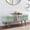 Cyan + Foam, variant on Oval Storage Ottoman Bench with Rubber Wood Legs,Beige