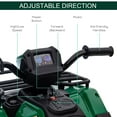 thumbnail image 4 of Aosom 12V Kids ATV Battery-Operated, Kids 4 Wheeler, Ages 3-5, Green, 4 of 9