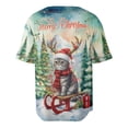 thumbnail image 2 of Merry Christmas Santa Reindeer Antlers Scottish Fold Sleigh Xmas Winter Holiday All Over Print 3D Baseball Shirt Cat Lover Kitten Owner Gifts Softball Sport - 00023, 2 of 6