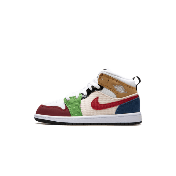 JORDAN PRE SCHOOL JORDAN 1 MID SE PS "PATCHWORK" DR6958 100 DR6958 100 from Stadium Goods