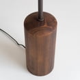 thumbnail image 2 of Oren 60" Modern Classic LED Standing Floor Lamp with Heavy-Weighted Base in Walnut Finish, 2 of 5