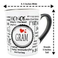 thumbnail image 3 of Cottage Creek Gram 16 oz. Ceramic Coffee Mug, White, 3 of 4