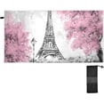 thumbnail image 2 of Coolnut Eiffel Tower Beach Towel, Sand Free Super Absorbent Oversized Travel Towel with Mesh Bag for Beach, Camping, Swimming, Holiday, 31 x 71 Inch Washcloth Gift, 2 of 7