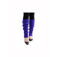 thumbnail image 2 of INSPIRE CHIC Women's Ruffled Cuff Over Knee Length Ribbed Knitted Leg Warmers Blue, 2 of 6