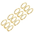thumbnail image 1 of Unique Bargains 1' Dia. 3 Circle Detachable Metal Binder Rings Loose Leaf Rings, Gold Tone 4 Pack, 1 of 6