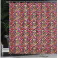 thumbnail image 3 of Ambesonne Floral Shower Curtain, Warm Summer Tone Flowers Art, 69"Wx84"L, Multicolor, 3 of 4