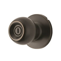 Hyper Tough Interior Locking Ball Privacy Bed and Bath Doorknob Oil Rubbed Bronze Finish
