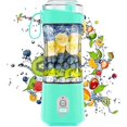 thumbnail image 1 of Licuadora portátil, licuadora de tamaño personal para batidos, jugos y batidos, mini licuadora con motor potente, batería recargable de 4000 mAh, seis cuchillas para Afortunado Sencillez, 1 of 3