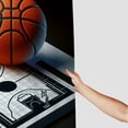 thumbnail image 3 of Orinice Basketball Court Bathroom Decor Set Multi Size Colorful Luxurious Graphic Print Polyester Fabric Fashion with Hooks Shower Curtain Set 60x72, 3 of 7