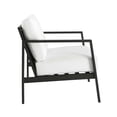 thumbnail image 5 of Linon Turner 3 Piece Outdoor Chair & Table Set White Cushions in Black Aluminum, 5 of 18