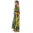 thumbnail image 2 of 21754-ORG-S-M Riviera Sun Long Dashiki Caftan / Caftans for Women (Rasta Print 2, Small-Medium), 2 of 3