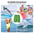 thumbnail image 6 of Haiem St Patrick's Day Mens Swim Trunks with Compression Liner 2 in 1 Swimming Shorts Stretch Swimwear Quick Dry,Board Shorts-3X-Large, 6 of 9
