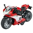 thumbnail image 2 of Motocicleta fundida a presión 1/12 con luz musical Sunnimix, 2 of 7