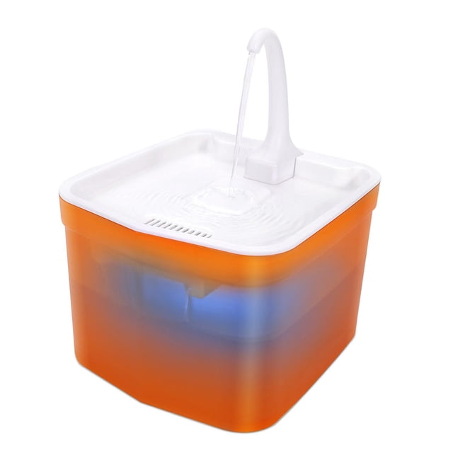 Fuente de Agua Automática para Mascotas 2L Yuyangstore Naranja