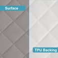 thumbnail image 4 of Lorviah 2 Pack Waterproof Crib Mattress Protector 28"x52", Soft Quilted Fitted Sheet, Breathable Noiseless Hypoallergenic Mattress Cover, Smoke Grey, 4 of 5