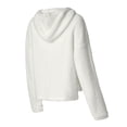thumbnail image 2 of Women's Concepts Sport  White Arizona Cardinals Fluffy Pullover Sweatshirt & Shorts Sleep Set, 2 of 3