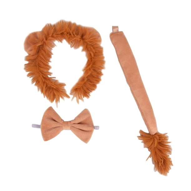 blg Orejas De León Diadema Pajarita Y Cola Animal Cosplay Disfraz Para Halloween Navidad Fiesta De Cumpleaños Etapa Performa