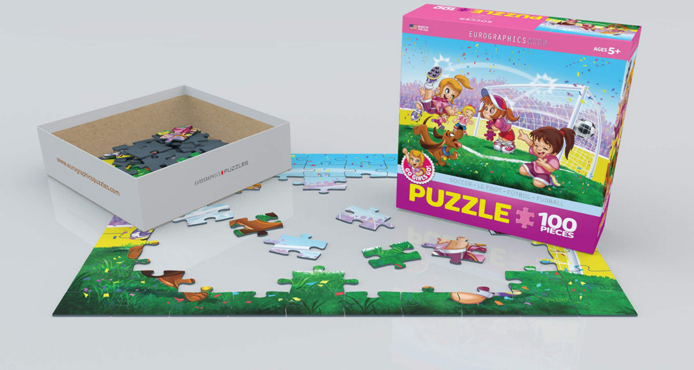 Soccer -Go Girls Go! 100-Piece Puzzle