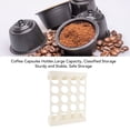 thumbnail image 3 of Wall Mount Coffee Capsules Holder, Modern Design Sturdy ABS Material Large Capacity Adhesive Coffee Pod Storage Rack for Office DormitoryWhite, 3 of 7