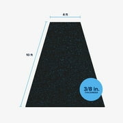 FlooringInc 3/8 Thick 4ft x 10ft Anti-Slip Rubber Rolls for Gym Flooring & Equipment Mats, Blue
