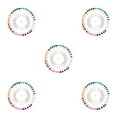 thumbnail image 2 of Matsuzay Pack of 40 Household Pearl Head Sewing Dressmaking Manual Locating Pins Kit Plastic Random Colorful Color Type2 NO2, 2 of 6