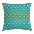 thumbnail image 1 of Taco Throw Pillow Cushion Cover, Menu Corn Tortilla with Veggies and Beef Vibrant Lunch Restaurant Delicious, Decorative Square Accent Pillow Case, 18 X 18 Inches, Earth Yellow Blue, by Ambesonne, 1 of 2