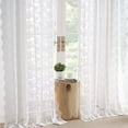 thumbnail image 5 of NICETOWN 2 Panels Lace Sheer Curtain for French Door Rod Pocket Vintage Profusion of Flower Curtains for Living Room, 52"x96", White, 5 of 7