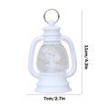 thumbnail image 3 of SLYNSHome Clearance LED Christmas Mini Lantern Decoration,4.3 Inch Lights Small Lantern Table Centerpiece Vintage Camping Hanging Lamp Ornaments Small Oil Lamp Bulk for Xmas Tree,Home,Party (White), 3 of 7