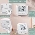 thumbnail image 4 of Digital Hygrometer Indoor Thermometer, Room Thermometer Humidity Gauge with Air Comfortable Icon, High Accuracy Temperature Humidity Monitor with Back, 4 of 5