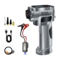 thumbnail image 1 of Tire Inflator Portable Air Compressor, 4-in-1 Cordless Electric Air Pump, 8000mAh Jump Starter and Air Compressor with Emergency Light for Car, Motorcycle, Bike, Ball, 1 of 7