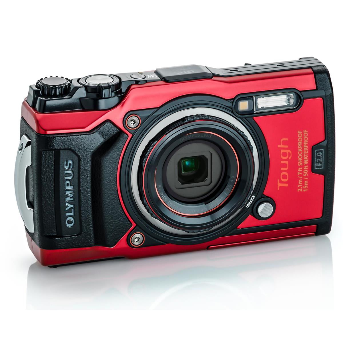 Olympus Tough TG-6 Digital Camera, Red - with Olympus PT-059 Underwater  Housing for TG-6 Cameras, Waterproof to 147 Feet
