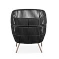 thumbnail image 3 of Better Homes & Gardens Tarren Patio Outdoor Statement Chair - Black, 3 of 7