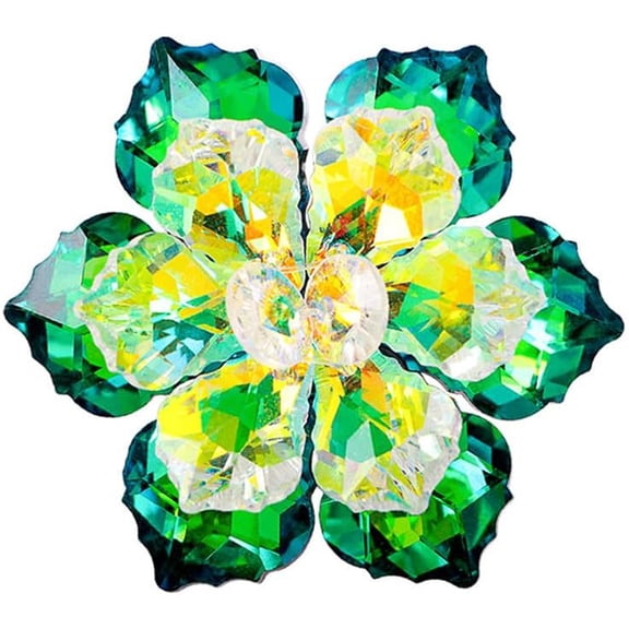 Elegant Rhinestone Flower Brooch Pin for Women Handmade Shiny Crystal Snowflake Cherry Blossom Brooches Lapel Pins Dress Accessories Anniversary Wedding Jewelry
