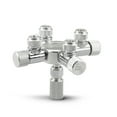 thumbnail image 2 of Réservoir d'Aquarium Séparateur de CO2 Distributeur Valve de Réglage Fin pour Régulateur de CO2 avec Sorties à 4 Voies, 2 of 7