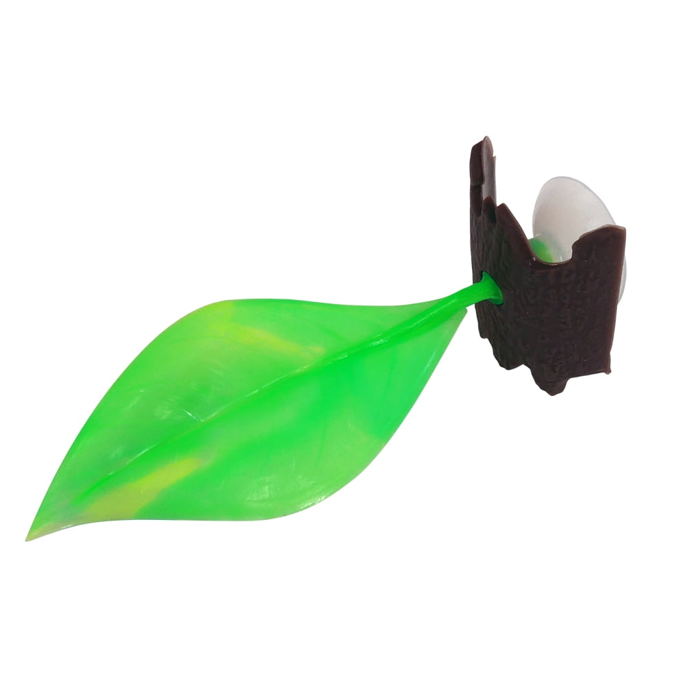 (2 pack) Penn-Plax Soft Silicone Lounging Green Leaf - Betta Resting Aquarium Decor - 5" x 2" x 1.50"